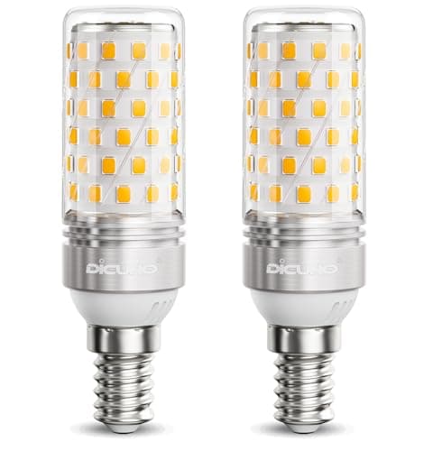 Image of DiCUNO E14 LED Bulb 10W, E14 Small Edison Screw Light Bulbs, Warm White 2700K, 130W Incandescent Equivalent, 1350LM Non-Dimmable, 230V, SES Corn Light for Home Lighting, Pack of 2