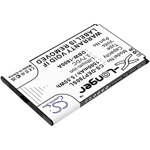 Image of TECHTEK Battery 1500mAh compatible with [Doro] 7010, 7011, 730X, 731X 4G, 7781, 780X, 780X IUP, DFB-0320, Secure 730x, Secure 780x replaces DBW-1600A, DBW-1600B FBA