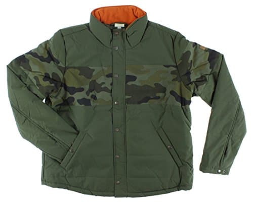 Image of Adidas Mens Camo Padded Jacket Dark Green S