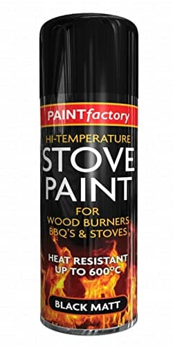 Image of High Temperature Heat Resistant Matt Black Spray Paint Stove 400ML BBQ'S (1)