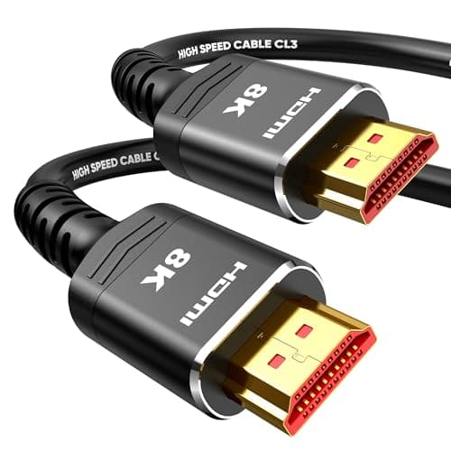 Image of Highwings 10K 8K Long HDMI Cable 4.5M/15 FT, Ultra High Speed [In-Wall CL3 Rated, 8K@60Hz 4K@120Hz Video, 48Gbps], HDMI Lead eARC HDR10 HDCP 2.2/2.3, Compatible for Laptops/PCs/HDTVs/Projectors