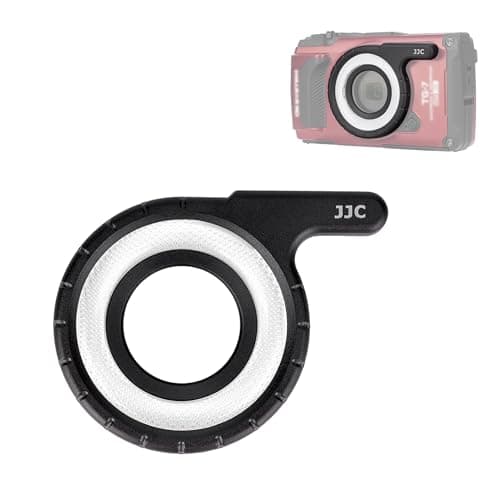 Image of JJC Macro LED Light Guide Ring for Olympus Tough TG-7 TG-6 TG-5 TG-4 TG-3 TG-2 TG-1 TG7 TG6 TG5 Cameras, TG Series Camera Dedicated LED Ring Lighting Macro Photography Accessory