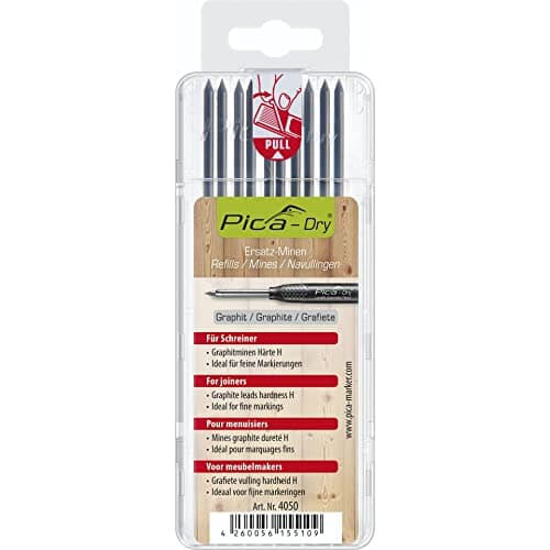 Image of PICA Dry Refill Leads Pack 10 Special Hardness Graphite 4050 Joiners