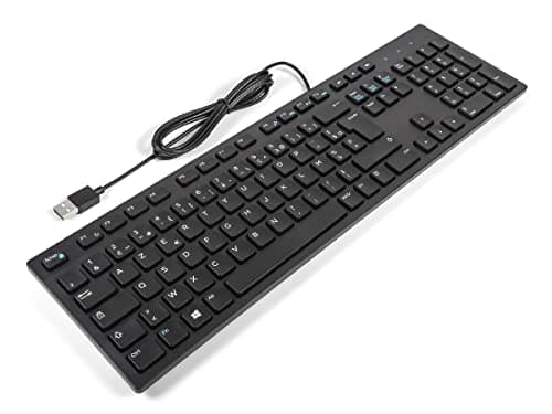 Image of Dell KB216 FRENCH Slim Office Multimedia Keyboard BLACK (Renewed)