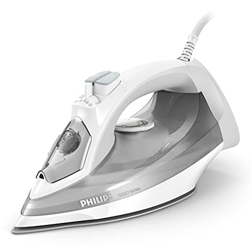 Image of Philips 5000 Series Steam Iron - Power 2400 W, Continuous Steam Flow 40 g/min, 160g Pressing Effect, SteamGlide Plus Anti-Scratch Sole, Drip System, 320ml Tank (DST5010/10)