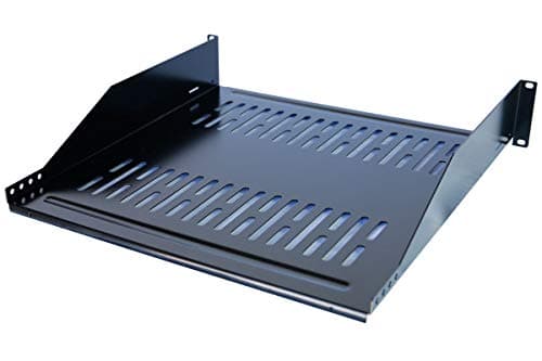 Image of RAISING ELECTRONICS 19inch Vented Steel 2 Space 2U Rack Mount Cantilever Network Shelf 16' Deep
