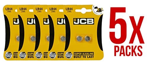 Image of 5x JCB LR44 Twin Pack Super Alkaline Batteries Hex Bug