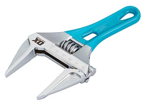 Image of OX Pro Series Adjustable Stubby Wrench Extra Wide Jaw 7” (180mm)