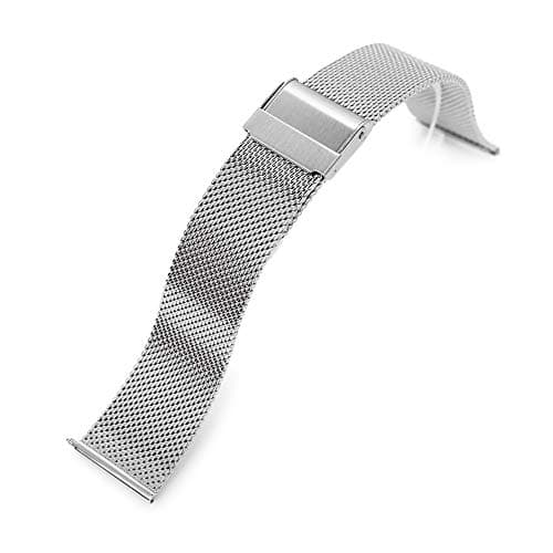 Image of MiLTAT 18mm Quick Release Classic Superfine Mesh Milanese Watch Band Polished