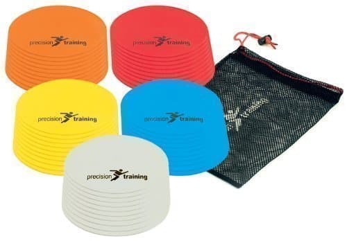 Image of Precision Training Round Marker Multisport Training Discs Multicolor Set 10 Disc