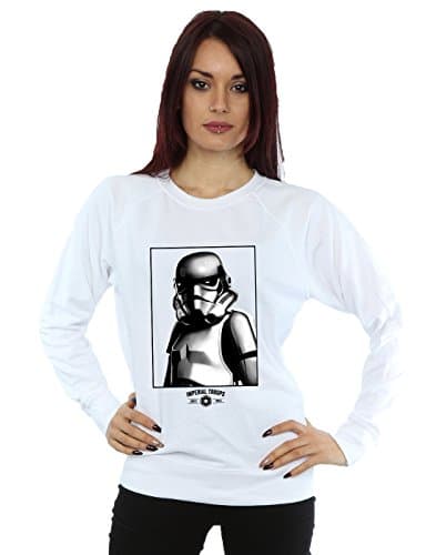 Image of Absolute Cult Star Wars Women's Imperial Troops Sweatshirt White XX-Large