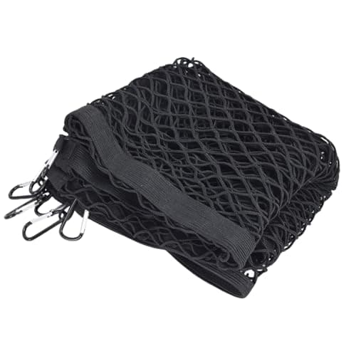 Image of Luggage Net - Car Blanket Luggage Net, Highly Elastic Luggage Nets, Mesh Organiser with 6 Hooks for Car, Robust Mesh Organiser for Car Boot, Roof, Moving, Road and Outdoor Storage