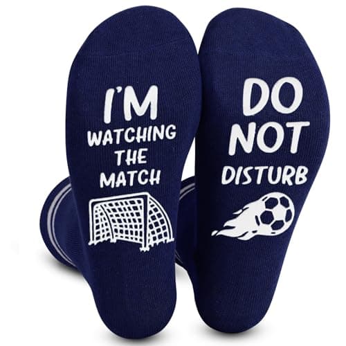 Image of ZoeWei Funny Socks Tottenham Hotspur Gifts Socks Non-slip Calf Novelty Sock, Father's Day Birthday Present for Dad Grandad Husband Boyfriend, Size 6-11