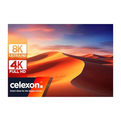 Image of celexon Expert PureWhite Fixed Frame-Screen 150" | 300x225 cm 4:3 | narrow, matt white 4K, Full HD frame for home cinema projection or for the office | For discreet wall mounting
