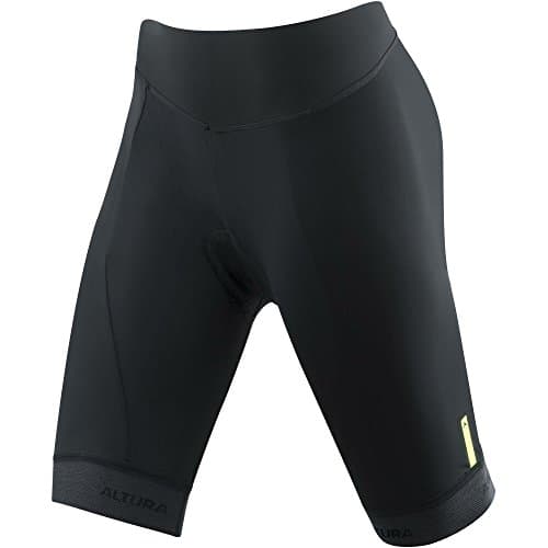 Image of Altura Progel 3 Ladies Short - Black, Size 12 / III Female Woman Women Girl Lady Adult Waist Fit Bicycle Cycling Cycle Biking Bike Riding Ride Clothing Clothes Lycra Stretch Half Pant Trouser Tight Gel Pro Aero Peloton Padding Padded Pad Road MTB Mountain Lower Body Apparel Attire Commuting Commute Comfortable Comfy Comfort