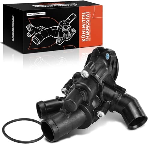 Image of Frankberg Coolant Thermostat 87°C with seal Compatible with Mult.ivan V VI 2.0L 2009-2015 Transporter V VI 2.0L 2009-2019 Replace# 03L121111F