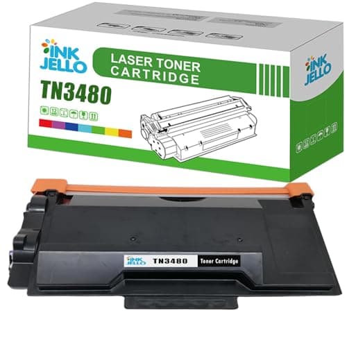 Image of InkJello Compatible Toner Cartridge Replacement for Brother DCP-L5500DN L6600DW HL-L5000D L5100DN L5100DNT L5200DW L5200DWT L6250DN L6300DW L6300DWT MFC-L5700DN L5750DW TN3480 (Black, Double Pack)