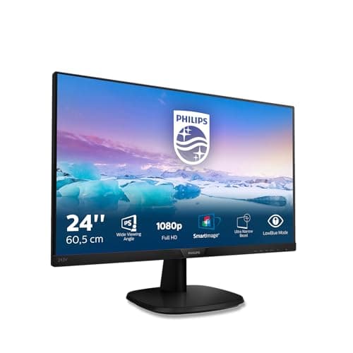 Image of Philips 243V7QDSB - 24 inch FHD Monitor, 75Hz, 4ms, IPS, Flicker free, Narrow border (1920 x 1080, 250 cd/m², VGA/HDMI/DVI)