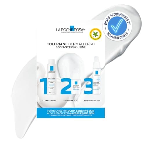 Image of La Roche-Posay Toleriane Dermallergo SOS 3-Step Kit for Soothing Sensitive Skin