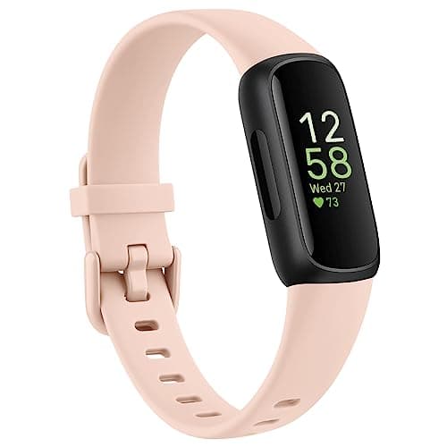 Image of Tobfit Strap for Fitbit Inspire 3, Soft Silicone Replacement Wristband Watchband Accessory (Pink Sand)