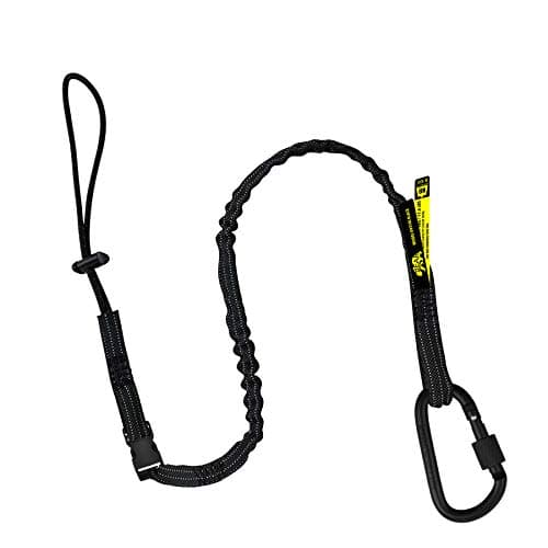 Image of BearTOOLS Interchangeable Quick Switch Tool Safety Lanyard – 3 in 1 - Safety Fall Protection – Aluminium Screw Lock – Twin Locking Attachments - Ultra-Sturdy (Black 1PK)