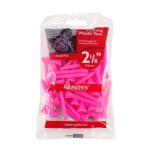 Image of Masters Golf Plastic Tees 2 1/8" Pink 40 Pack, mixed colours, one size, K-REY-GFA136
