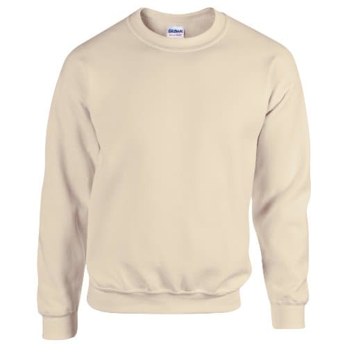 Image of Gildan Heavy Blend Unisex Adult Crewneck Sweatshirt (M) (Sand)