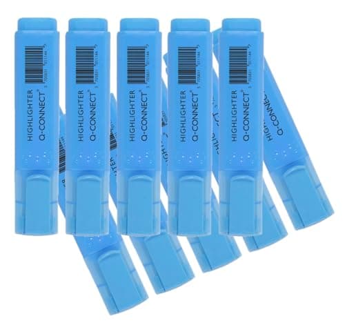 Image of Q-Connect Blue Highlighter Pen (Pack of 10) KF01114