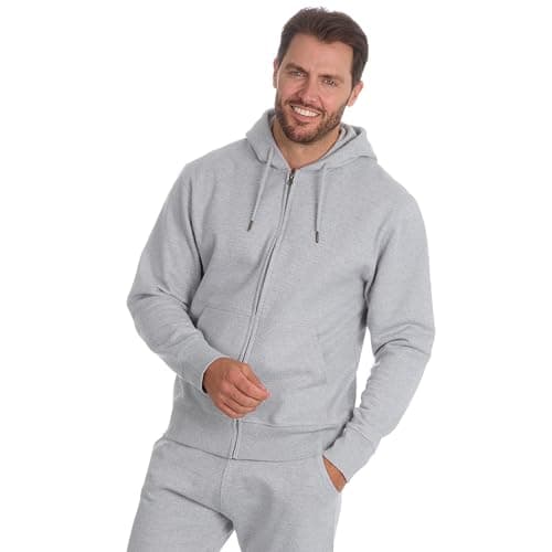 Image of Undercover Mens Zip Hoodie 21A1526 Light Grey Marl XL