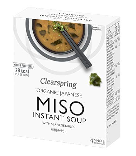 Image of Clearspring Organic Instant Miso Soup with Sea Vegetables 10 g (Pack of 4)