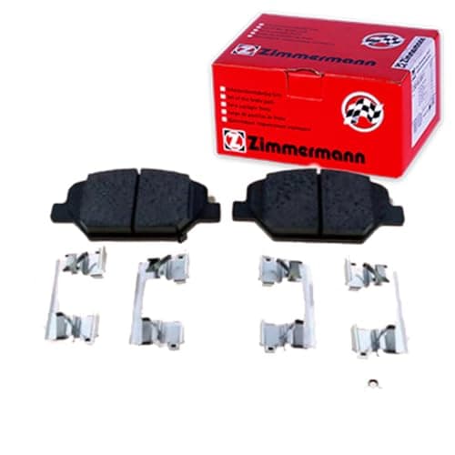 Image of ZIMMERMANN 22139.190.2 Brake Pad Set Front Brake Pads with Sliding Plate Photo Corresponds to Box Contents Compatible with Opel Insignia Caravan