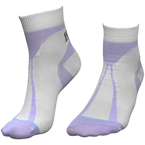 Image of 1000 Mile Lightweight Tactel Breathable Race Running Training Womens Sport Socks - White/Lilac (Small / 3-5.5UK) - 1 Pair
