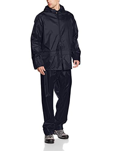 Image of Result Men's Heavyweight Waterproof Jacket And Trouser Set Navy Small