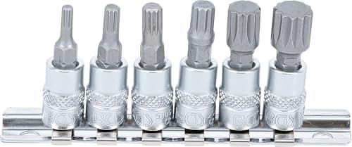 Image of BGS 2162 | Bit Socket | 6.3 mm (1/4") Drive | Spline (for XZN) M4 - M12 | 6 pcs.