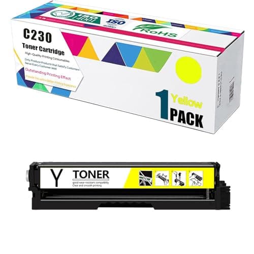 Image of For Xerox C230 C235 Toner Cartridge, Standard Capacity 1500 Pages Replacement For Xerox C235 Ink Cartridge 006R04383 006R04384 006R04385 006R04386 Compatible C230 C235 Color Printer,Yellow-1 Pack