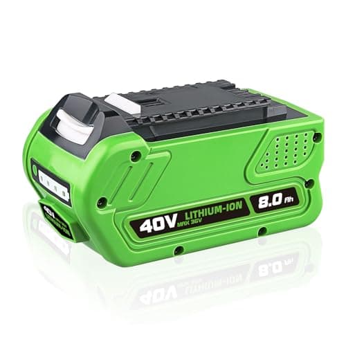Image of 8000mAh 40V 29462 Lithium-ion replacement battery, compatible with GreenWork 40V G-MAX power tools, for batteries 29472 29252 20202 22262 25312 25322 20642 22272 27062 21242