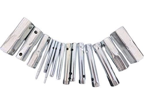 Image of 15Pcs Dual-Ended Wrench Socket Plumber Back Nut Tap Spark Plug Spanner Set Extended Spark Plug Wrench Socket set 6-37mm(1/2'' to 1-1/2'')