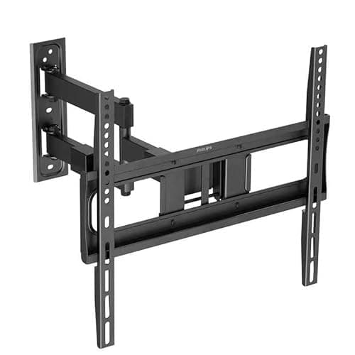 Image of Philips Universal Full-Motion TV Wall Mount, Fits 32-75 Inch LCD/LED TVs, Adjustable Tilt & Swivel, VESA Compatible 75x75-400x400mm, Max 50kg, Easy Installation