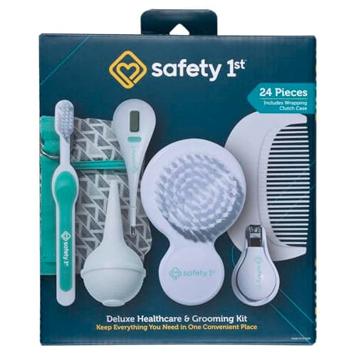 Image of Safety 1st Deluxe Healthcare & Grooming Kit, Pyramids Aqua, Pyramids Aqua, One Size