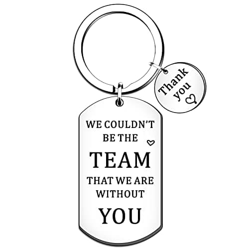 Image of HULALA Thank You Boss Coach Mentor Leader Manager Gifts Keyring Keychain We Couldn't Be The Team That We Are Without You Key Rings