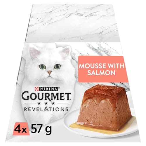 Image of GOURMET Revelations Mousse Salmon Wet Cat Food 4x57g (Pack of 6)