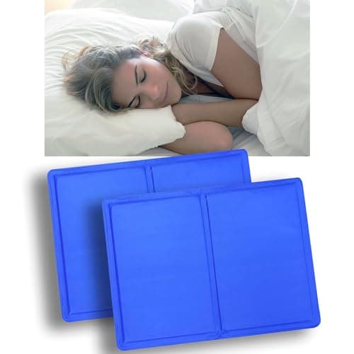 Image of ShopHut 2-Pack Cooling Pillow Pads with Magic Gel Cushion can be Placed on Pillows, Mattress, Under The feet for Headache, Fever, Night Sweats and Cool Pillows for Sleeping, Large [40 x 30 cm]