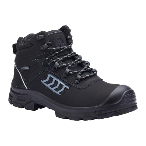 Image of Blackrock TrekGuard Waterproof Work Boots, Composite Safety Boots, Ladder Grip Composite Toe Cap, Mens & Womens Work, Black, Lightweight, Heavy Duty, Ladies, Wide Fit - Size 8