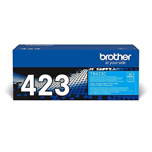 Image of Brother TN-423C Toner Cartridge, Cyan, Single Pack, High Yield, Includes 1 x Toner Cartridge, Genuine Supplies