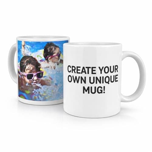 Image of With Your Touch Personalised Mug Custom Cup Size and Style - Photo Text Logo Image - Personalised Gift for Dad Mother Love Christmas Birthday Anniversary Graduation - Present for Many associations