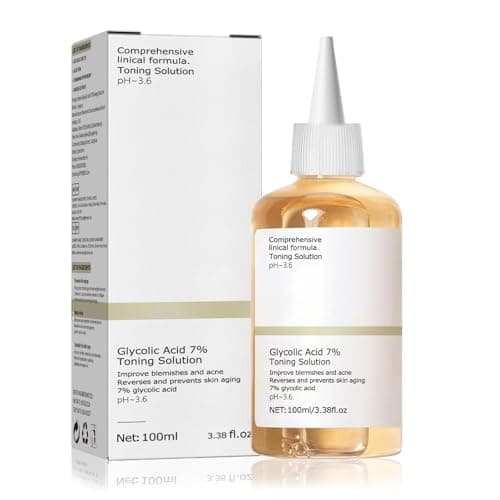 Image of Glycolic Acid Toner, Glycolic Acid 7% Resurfacing Exfoliating Solution for Blemishes and Acne, Toner Suitable for Combination and Oily Skin, Pore Treatment (100ml)