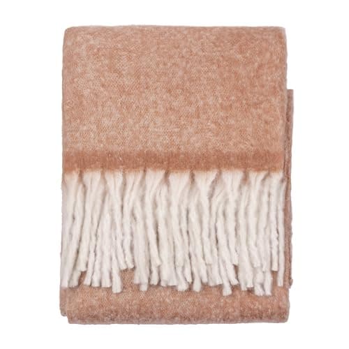 Image of furn. Cozy Throw – Soft Textured Woven Blanket with Tassels (Rust - 140x180cm)