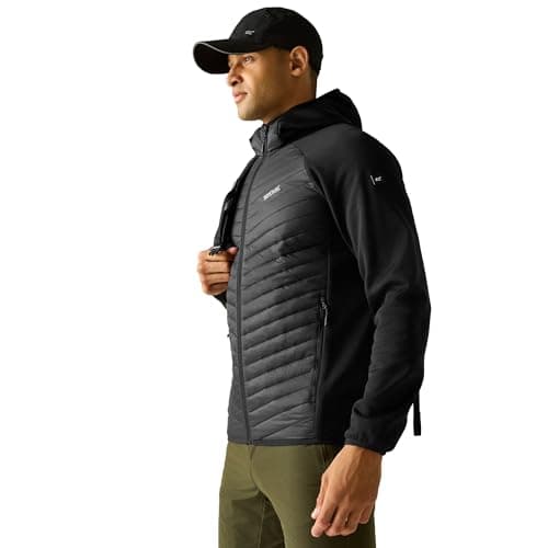 Image of Regatta Mens Andreson Hybrid Jacket Padded Lightweight Stretch Winter Layer Top