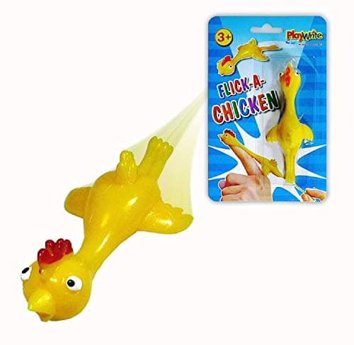Image of Playwrite Flick A Chicken Novelty Catapult Party Bag Toy Pinata Fillers