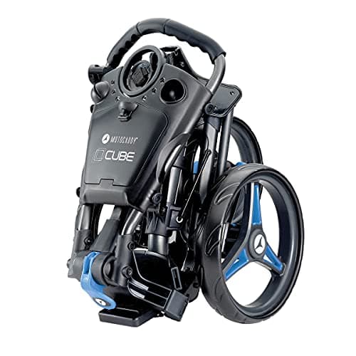 Image of Motocaddy 2022 Cube Push Golf Trolley - Blue - One Size